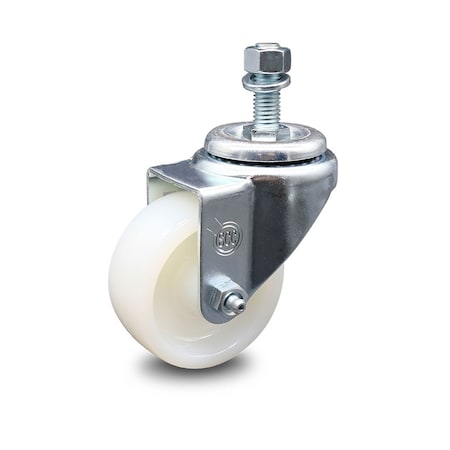 Service Caster 3 Inch Nylon Wheel Swivel 1/2 Inch Threaded Stem Caster SCC-TS20S314-NYS-121315